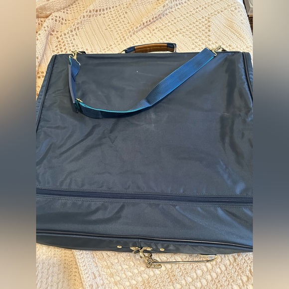 Pierre Cardin Navy Blue Travel Bag Vintage Garment Bag - Picture 9 of 9